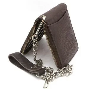 Portafoglio Zip Around Con Logo / Marrone - Foto 3